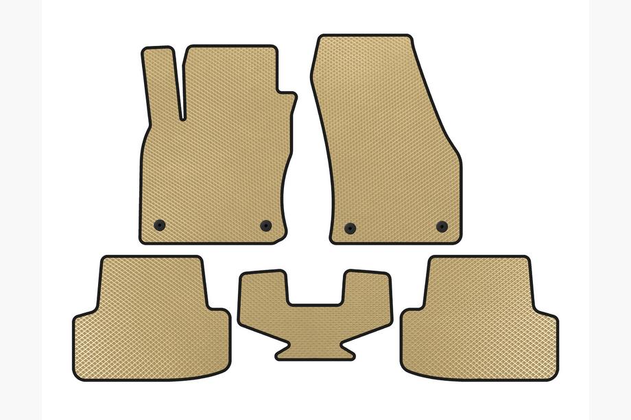 Seat Ateca 2016- EVA Floor Mats (Beige) Image