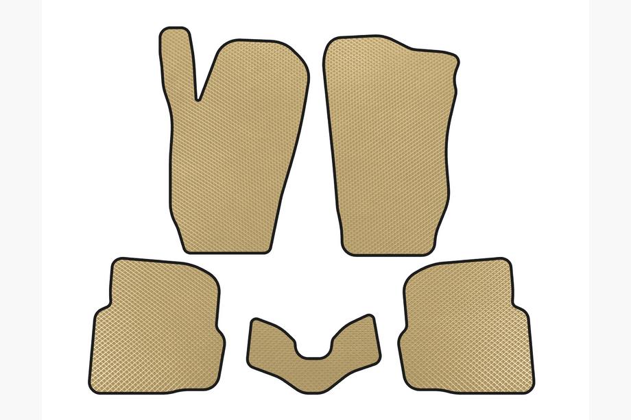 Seat Cordoba 2000-2009 EVA Floor Mats (SD, Beige) Image