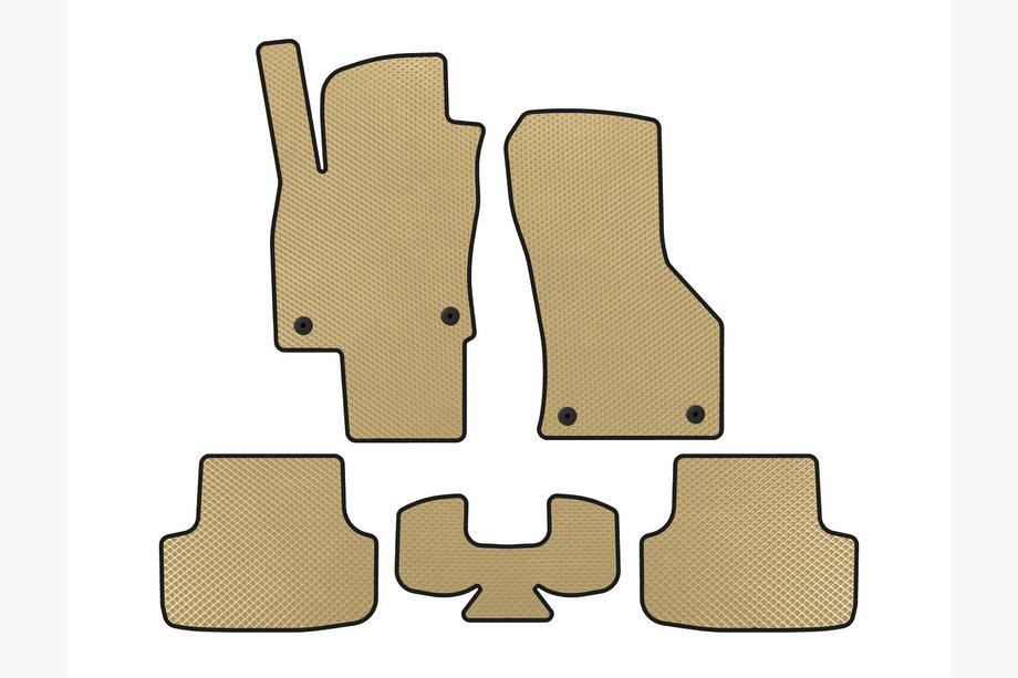Seat Leon 2013-2020 EVA Floor Mats (Beige) Image