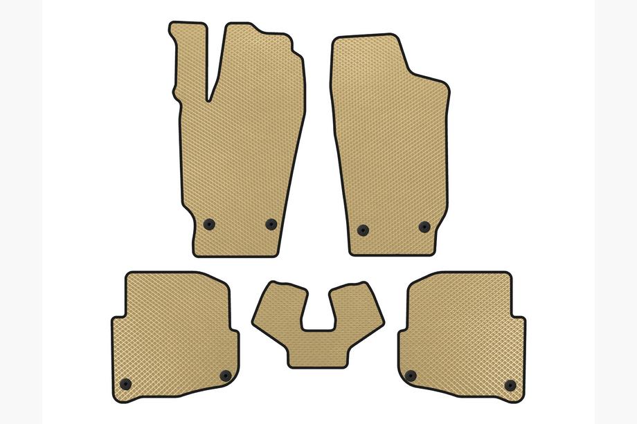 Skoda Fabia 2000-2007 EVA Floor Mats (SD, Beige) Image
