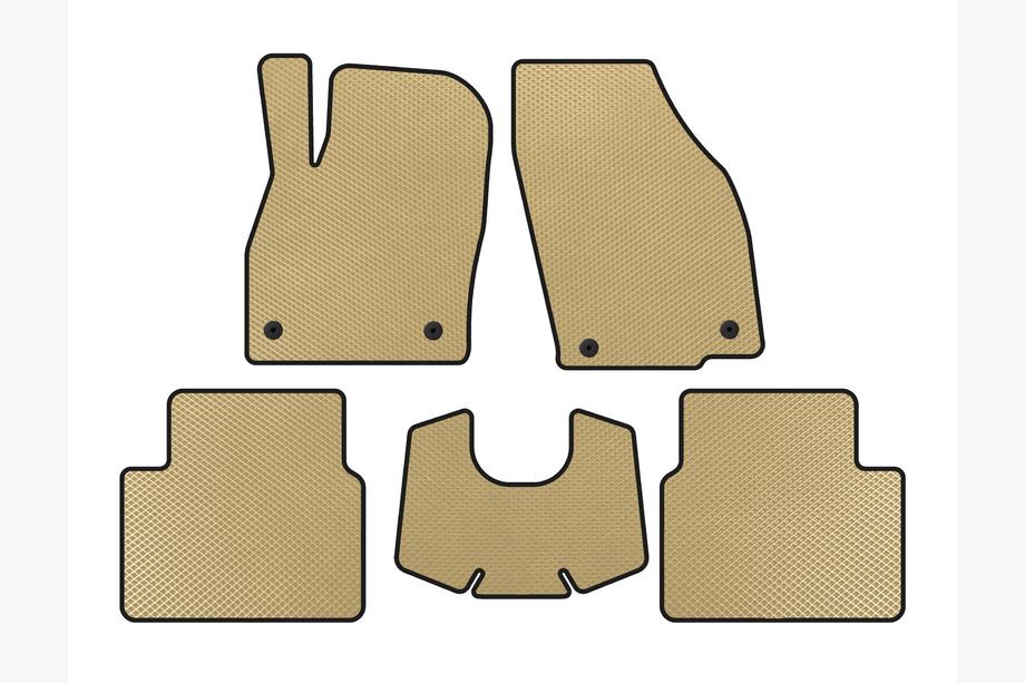 Skoda Kamiq 2019- EVA Floor Mats (Automatic, Beige) Image