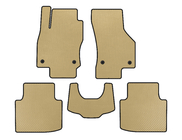 Skoda Superb 2015-2024 EVA Car Mats (with Paw, Beige) photo 1
