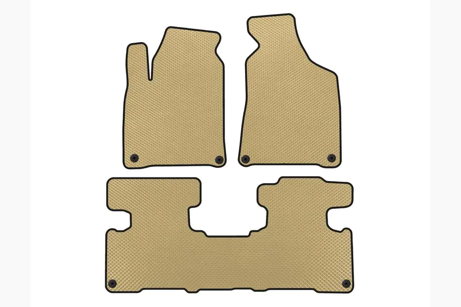 SsangYong Korando 2010-2019 EVA Floor Mats (2010-2016, Beige) Image