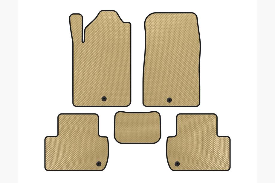 SsangYong Rexton I 2001-2017 EVA Floor Mats (Beige) Image