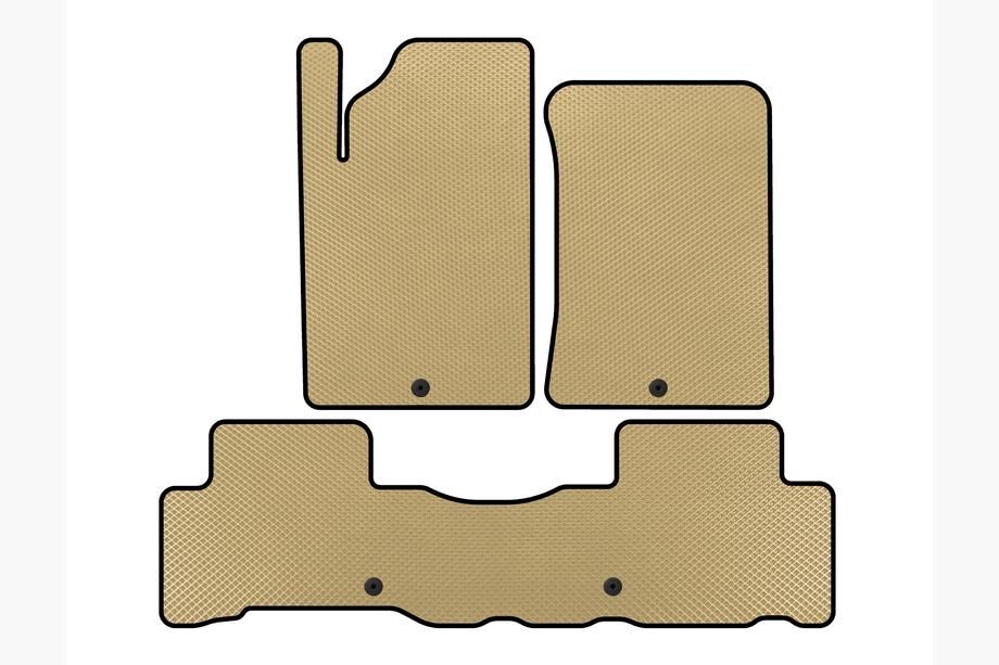 SsangYong Rexton II 2017- EVA Floor Mats (Beige) Image