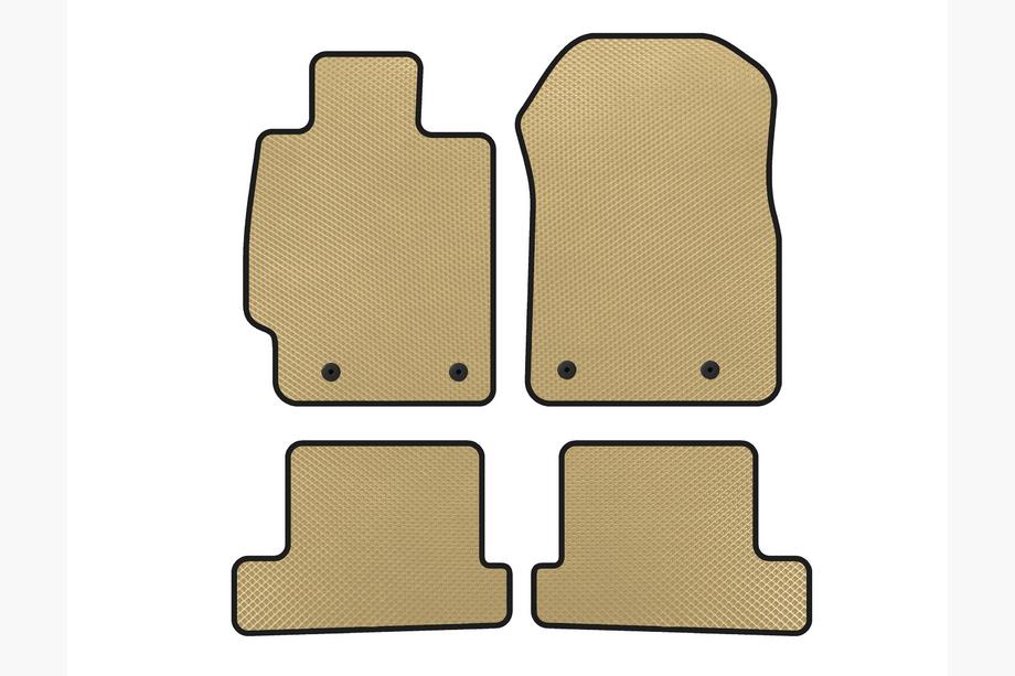 Subaru BRZ 2012-2021 EVA Floor Mats (Coupe, Beige) Image