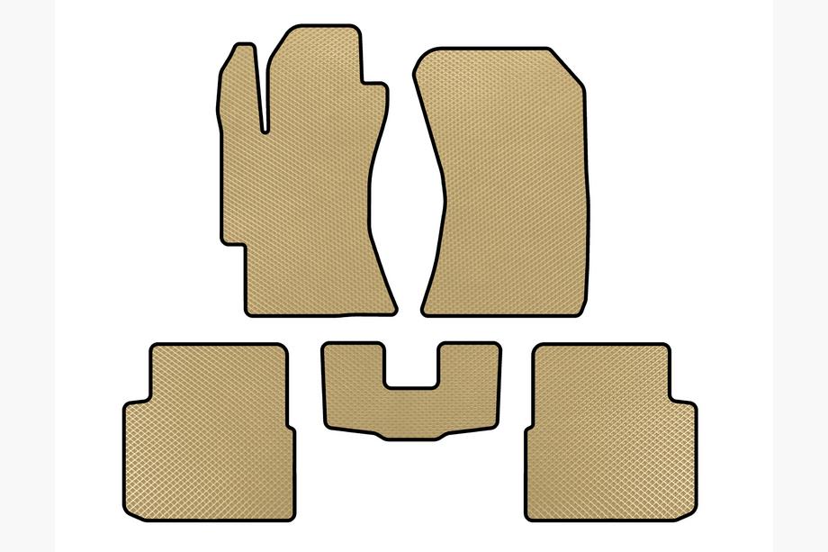 Subaru Impreza 2007-2011 EVA Floor Mats (HB, Beige) Image