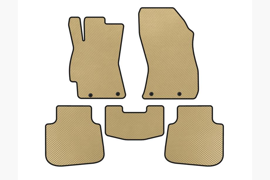 Subaru Legacy 2014-2019 EVA Floor Mats (SD, Legacy BN, Beige) Image