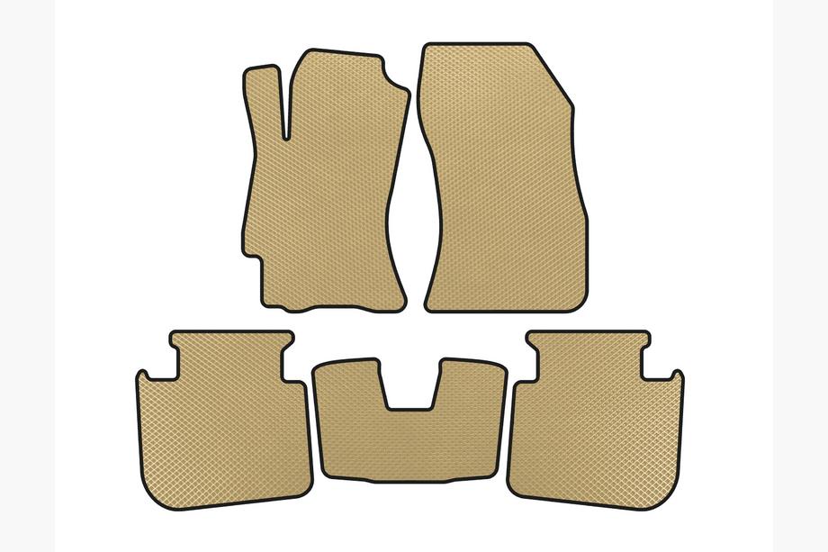 Subaru Legacy 2009-2014 EVA Floor Mats (2009-2013, SD, Beige) Image