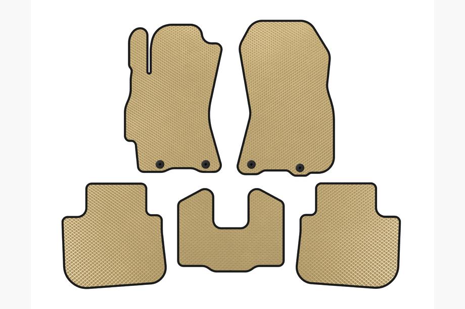 Subaru Outback 2009-2014 EVA Floor Mats (Beige) Image
