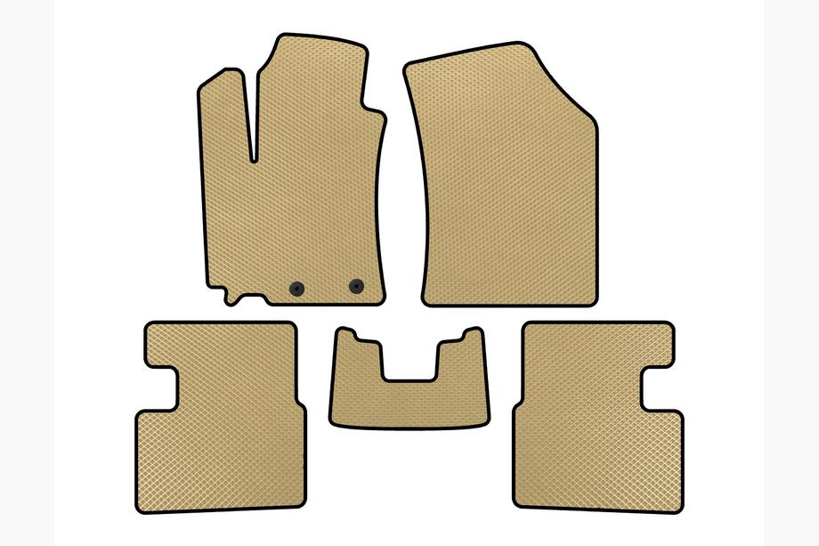 Suzuki Swift 2010-2017 EVA Floor Mats (HB, 5-Door, Beige) Image