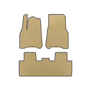 EVA Floor Mats (2020-2024, Beige) Tesla Model Y 2020-