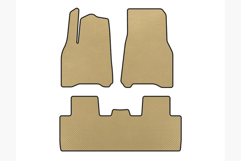 Tesla Model Y 2020- EVA Floor Mats (2020-2024, Beige) Image