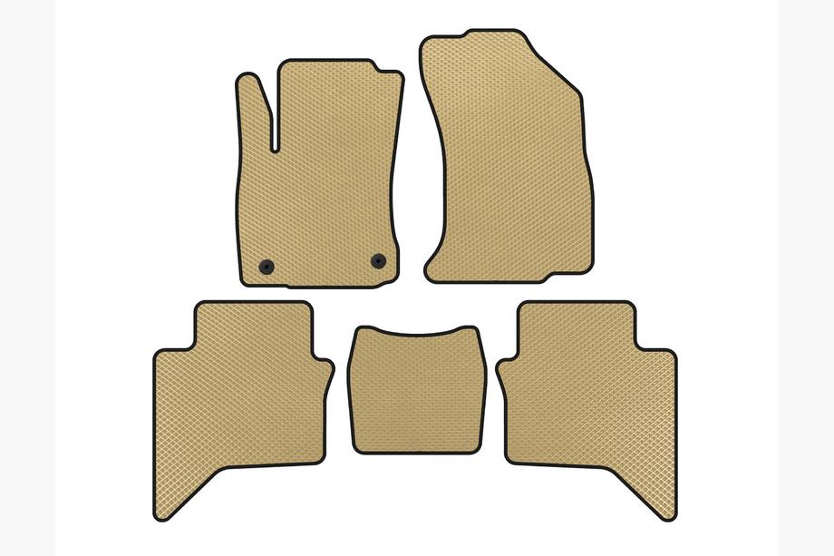 Toyota Hilux 2015- EVA Floor Mats (Beige) Image