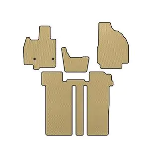 EVA Floor Mats (2 Rows, 6-Seater, Beige)
