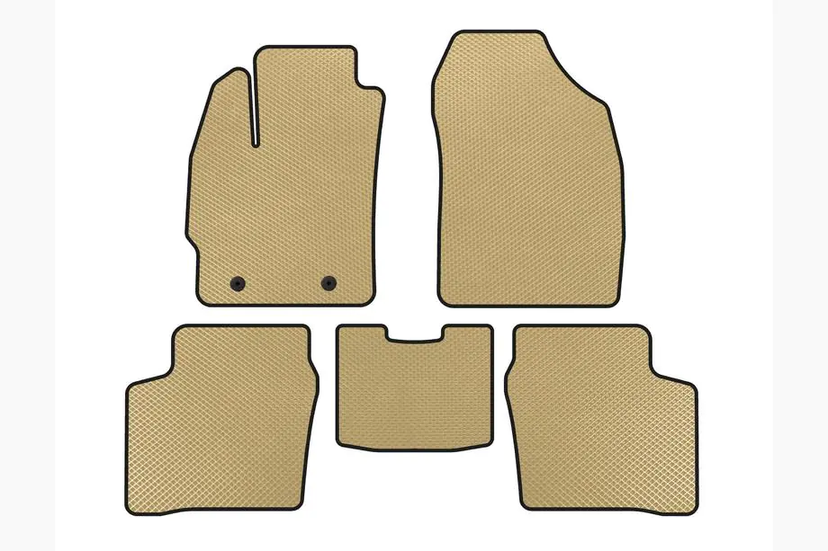 Toyota Prius 2003-2009 EVA Floor Mats (LB, Beige) Image