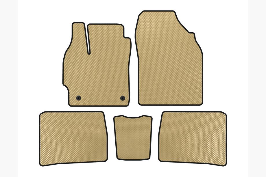 Toyota Prius 2009-2015 EVA Floor Mats (LB, Beige) Image