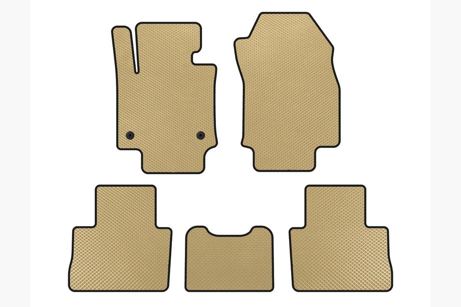 Toyota Rav 4 2019–2025 EVA Floor Mats (Beige) Image