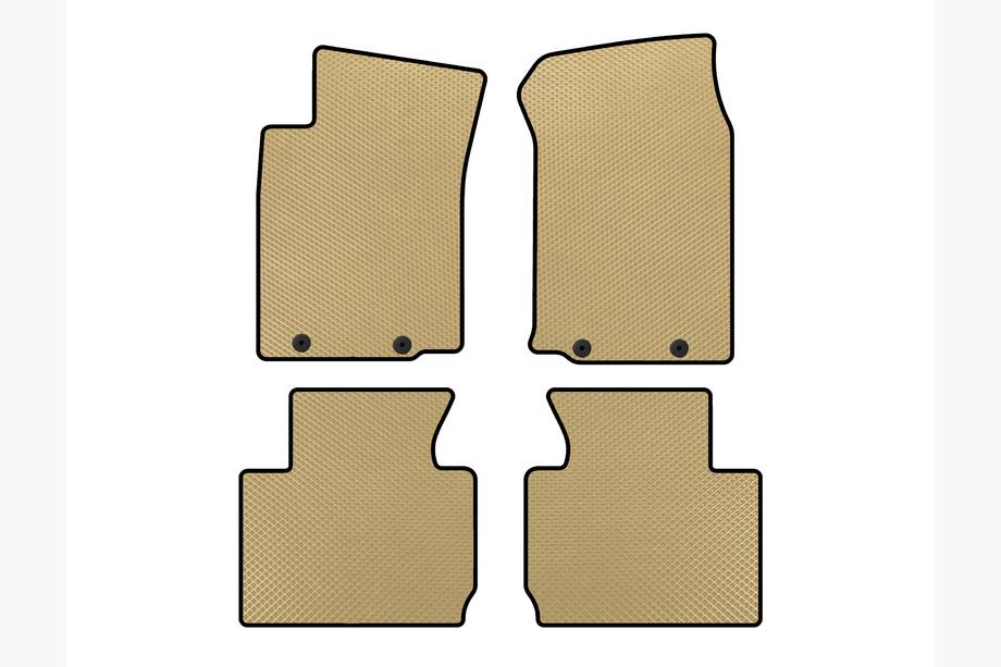 Toyota Tacoma 2004-2015 EVA Floor Mats (Beige) Image