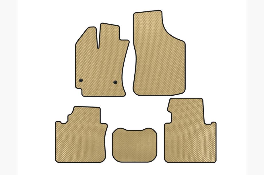 Toyota Venza 2008-2017 EVA Floor Mats (Beige) Image