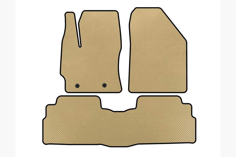 Toyota Verso 2009–2018 EVA Floor Mats (2 Rows, 7-Seater, Beige) Image