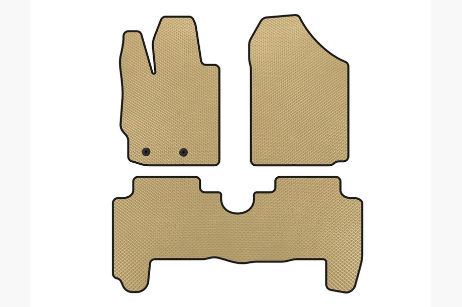 Toyota Yaris 2006-2011 EVA Floor Mats (HB, 5-Door, Beige) Image