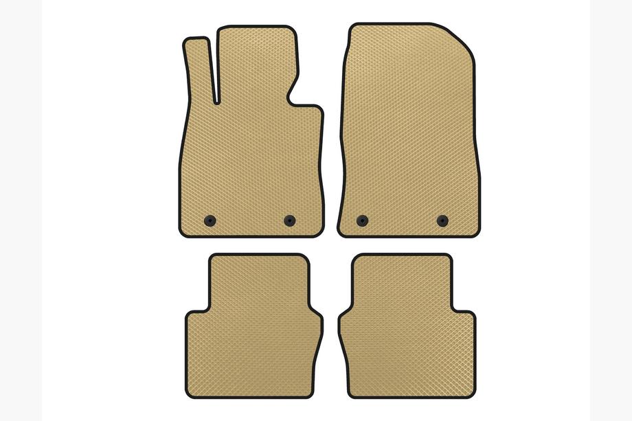Toyota Yaris 2010-2020 EVA Floor Mats (Electro, 2017-2020, SD, Beige) Image