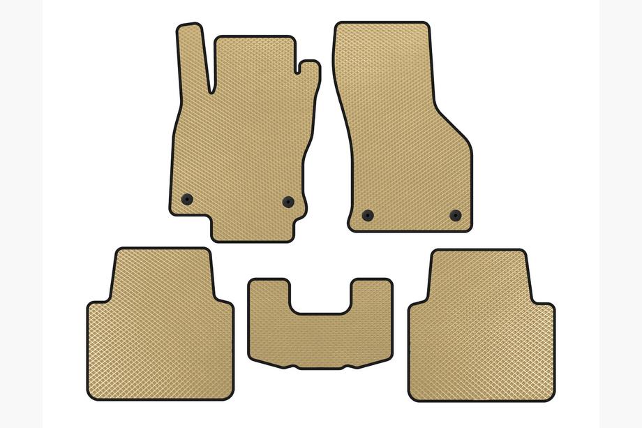 Volkswagen Arteon 2017-2025 EVA Floor Mats (LB, Beige) Image