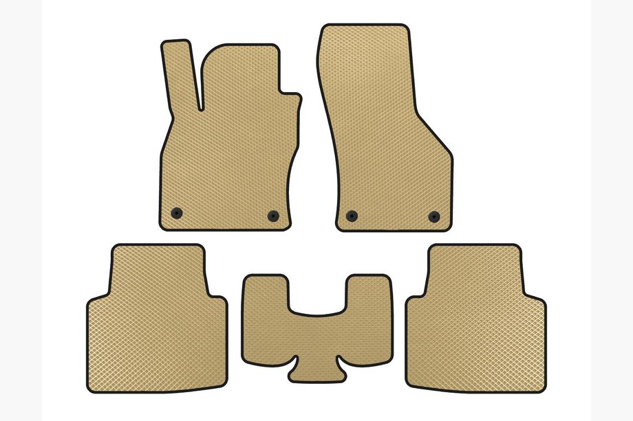 Volkswagen Arteon 2017-2025 EVA Floor Mats (Beige) Image