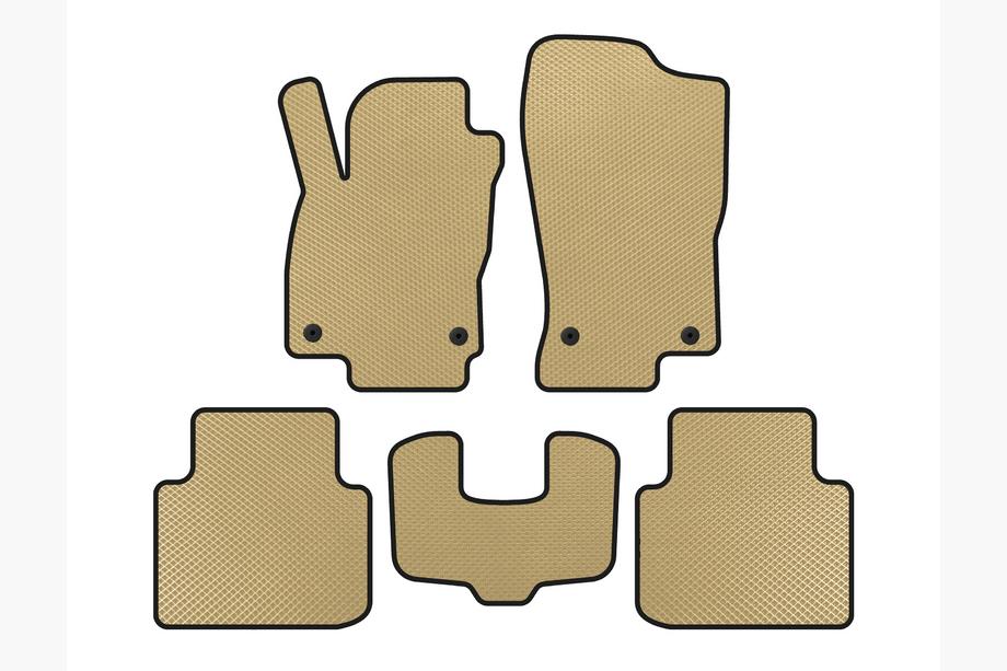 Volkswagen Arteon 2017-2025 EVA Floor Mats (2022+, LB, Beige) Image