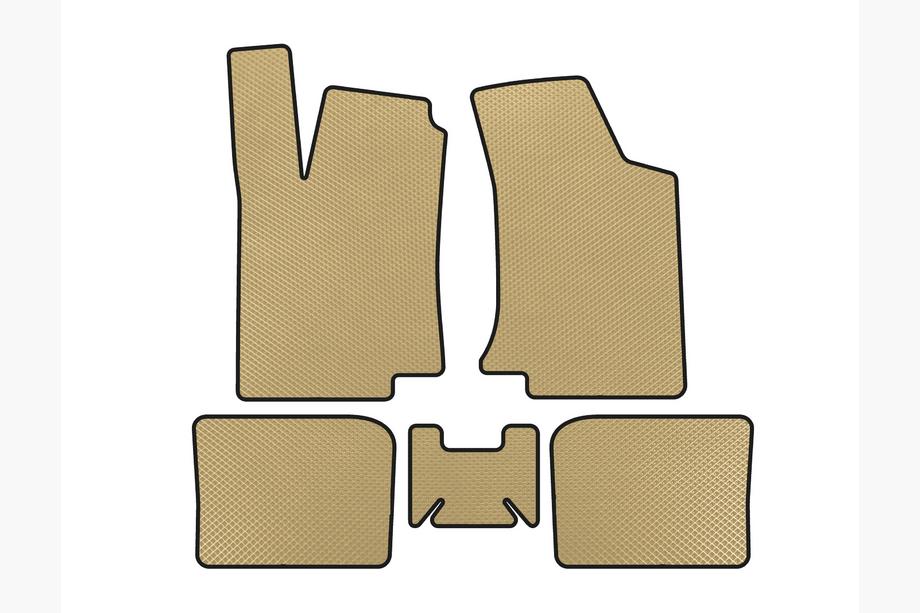Volkswagen Golf 3 1991-2001 EVA Floor Mats (HB, 3-Door, Beige) Image