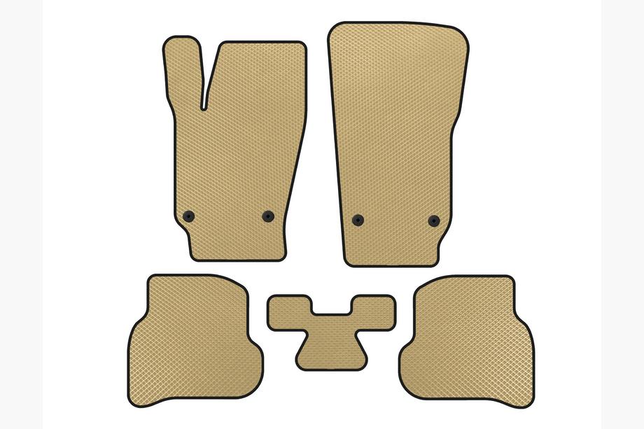 Volkswagen Polo 2010-2017 EVA Floor Mats (HB, 3/5-Door, Beige) Image