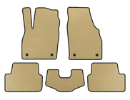 Volkswagen Polo 2017- EVA Floor Mats (HB, Beige) photo 1