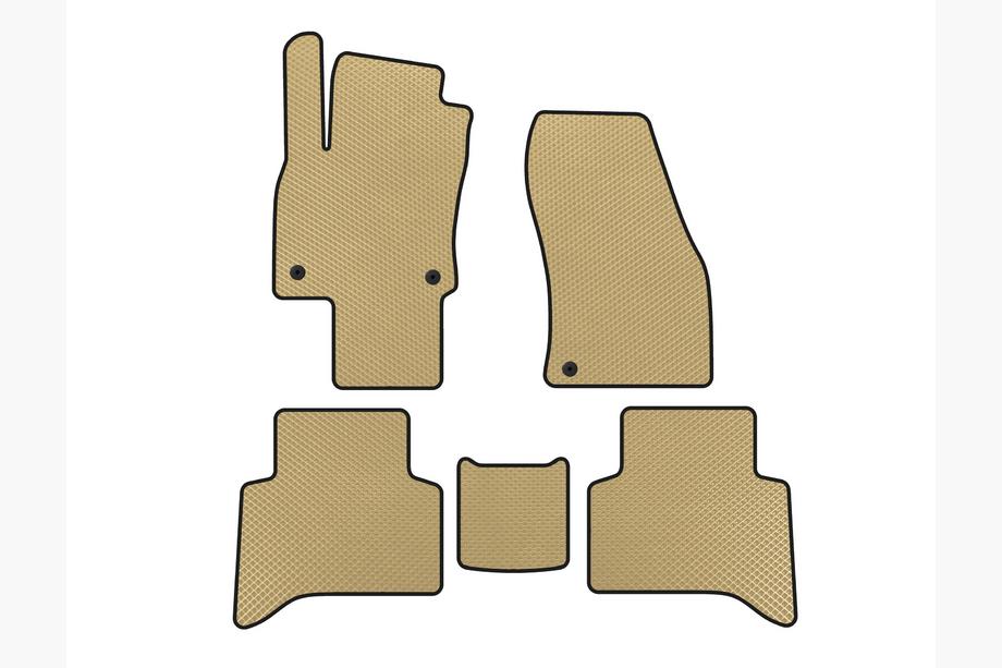 Volkswagen Touran 2015- EVA Floor Mats (5-Seater, Beige) Image