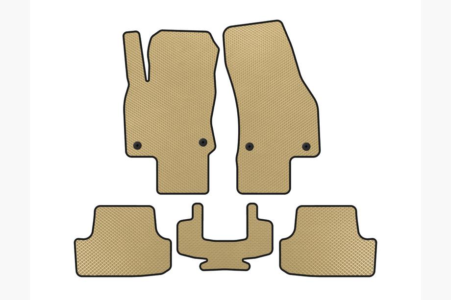Volkswagen T-Roc 2017-2025 EVA Floor Mats (5-Door, Beige) Image