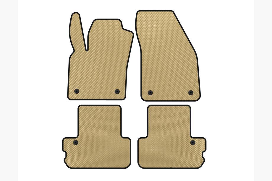 Volvo C70 2006-2010 EVA Floor Mats (Cabriolet, Beige) Image