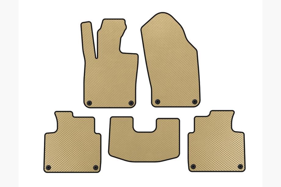 Volvo S90/V90 2016- EVA Floor Mats (SD, Short Base, Beige) Image