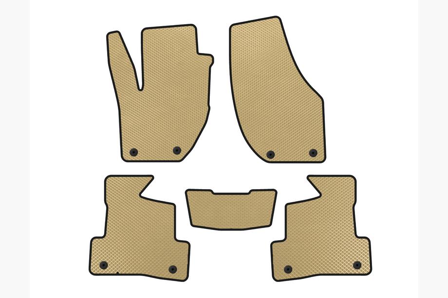 Volvo V40 2012- EVA Floor Mats (2012-2016, HB, Beige) Image