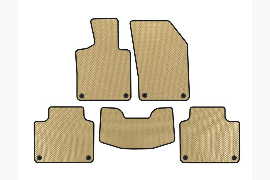 Volvo V90 1997-1998 EVA Floor Mats (SW, Beige) Image