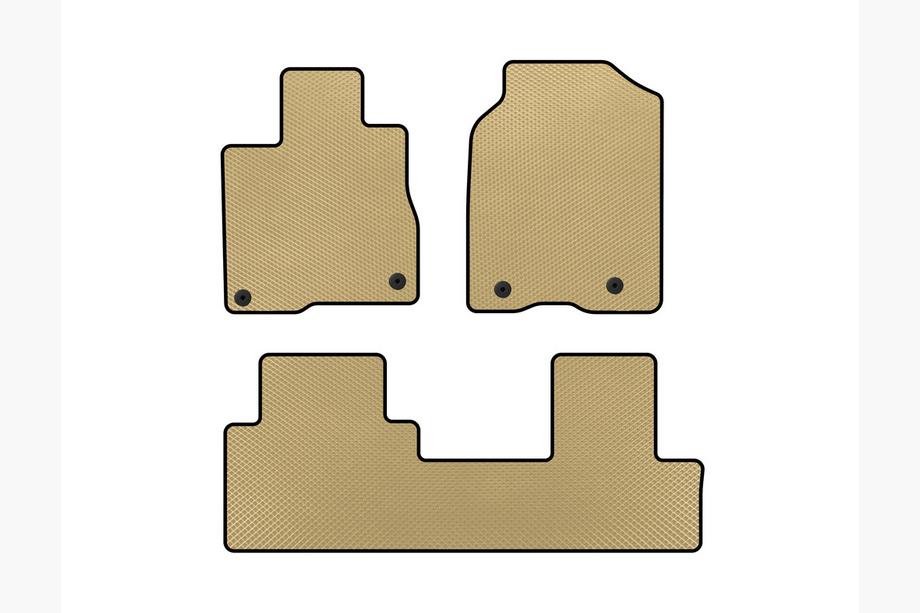 Acura MDX 2001-2006 EVA Floor Mats (Beige) Image