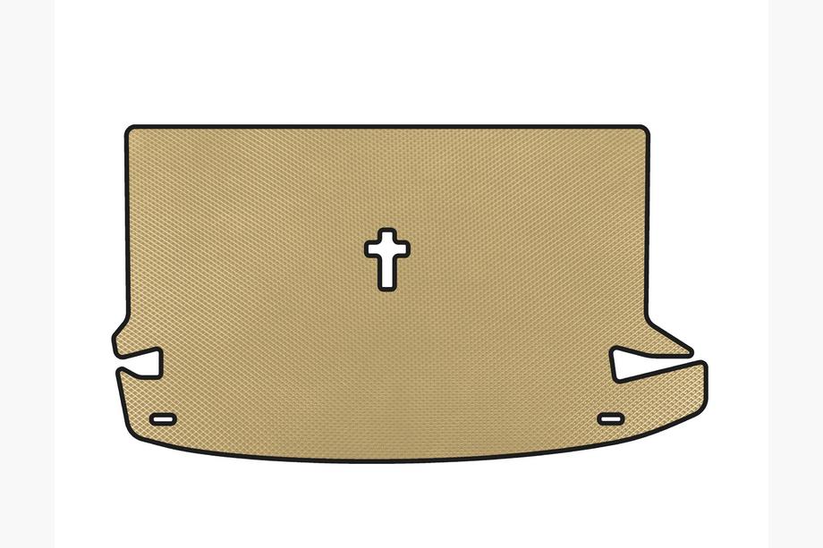 Dacia Lodgy 2012-2022 EVA Trunk Mat (7-Seater, Beige) Image