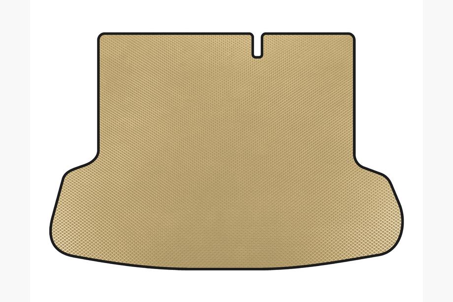 Hyundai Accent 2006-2010 EVA Trunk Mat (SD, Beige) Image