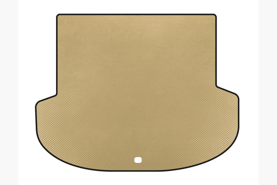 Hyundai Santa Fe 4 2018-2023 EVA Trunk Mat (2018-2020, Beige) Image
