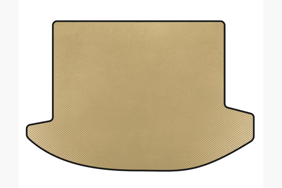 Kia Carens 1999-2012 EVA Trunk Mat (2006-2012, 2 Rows, 7-Seater, Beige) Image