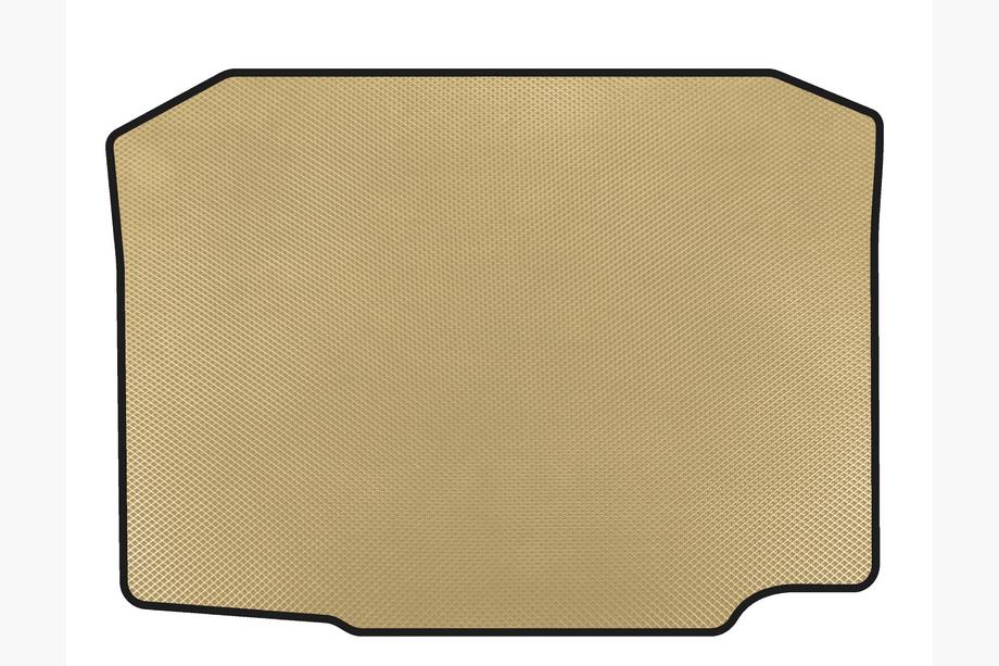 Seat Ibiza 2010-2017 EVA Trunk Mat (2010-2012, HB, 5-Door, Beige) Image