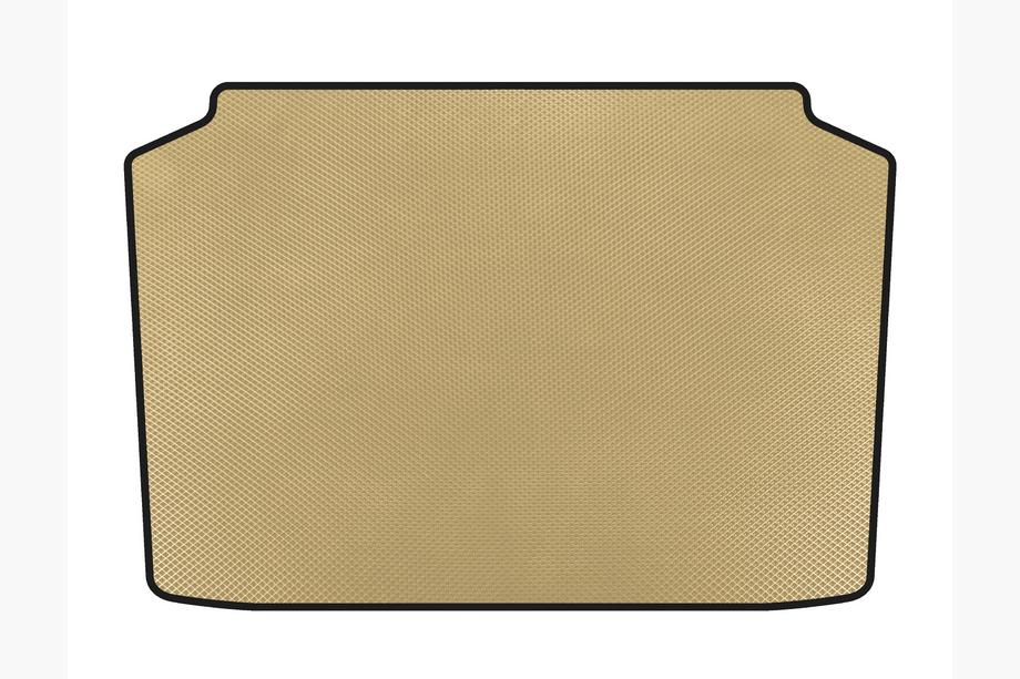 Volkswagen Polo 2001-2009 EVA Trunk Mat (HB, 3/5-Door, Beige) Image