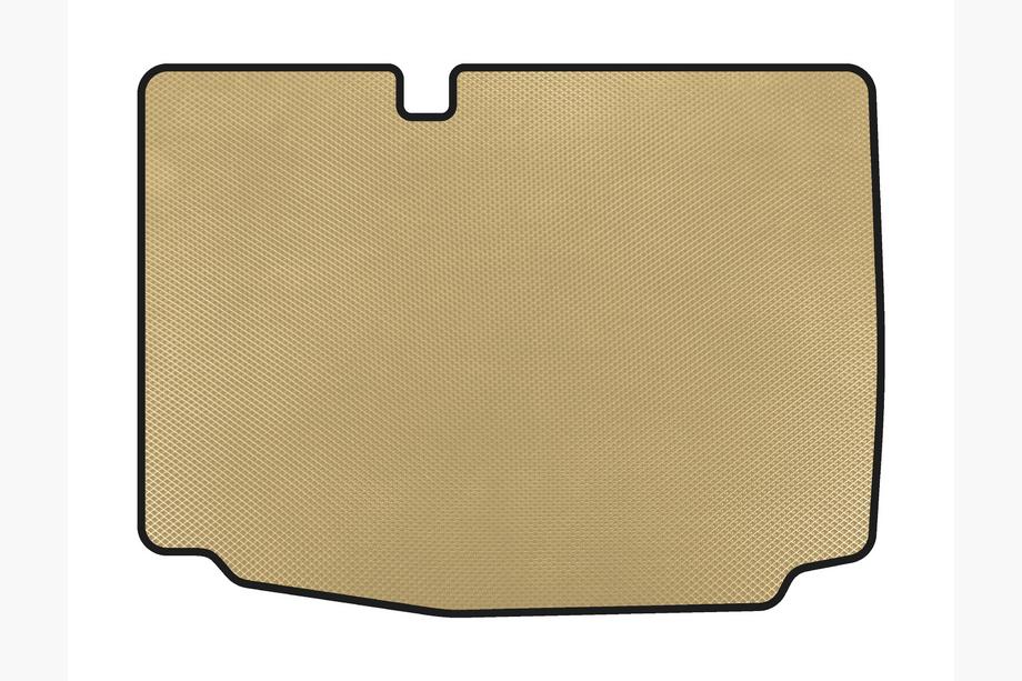 Volkswagen Polo 2010-2017 EVA Trunk Mat (HB, 3/5-Door, Beige) Image