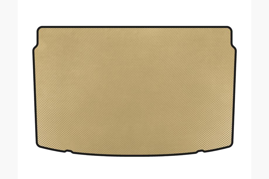 Volkswagen Polo 2017- EVA Trunk Mat (HB, Beige) Image