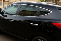 Hyundai IX-35 2010-2015 Chrome Window Trim Set (10 pcs, Stainless Steel) photo 1