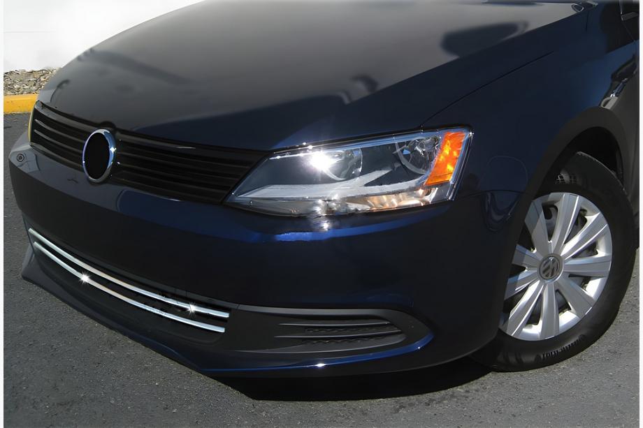 Volkswagen Jetta 2011-2018 Bumper grille trims 2011-2014 (2 pcs, stainless steel) Image